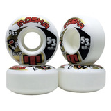 Roda Moska Rock 53mm 53d Branca ( Jogo 4 Rodas )