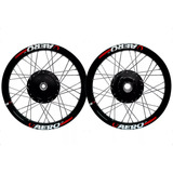 Roda Par Alumínio Aro Aero Viper Fan 125 09/18 Raios Inox