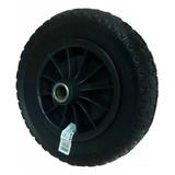 Roda Rodado Pneu Maciço Carrinho De Mão Não Fura Eixo 27mm