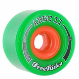 Rodas Abec 11 Freerides 72mm 81a Centerset - Long Board Skat