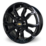 Rodas Chevrolet Celta Onix Aro 14 4x100 (jogo) S271+ Bicos Cor Preto Brilhante