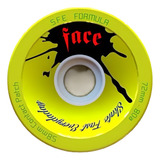 Rodas Long Board Face Skate Dalua Amarela 72mm 80a Downhill