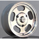 Rodas Raw Classics Dish Aro 15x5,5 3x150 Pampa Corcel Belina Cor Prata Com Diamantado 3x150