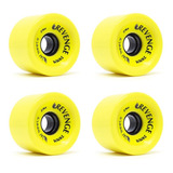 Rodas Revenge 70mm 78a Amarela Speed + Pf Base + Lixa Long