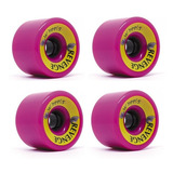 Rodas Revenge 76mm 83a Roxa + Pf Base + Lixa Long