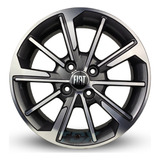 Rodas Scorro Fiat Argo Palio Aro 15 4x98 (jogo) + Bicos Cor Diamantado Cromo