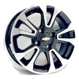 Rodas Scorro Onix Premier Turbo Aro 14 4x100 (jogo) + Bicos Cor Preto Com Diamantado