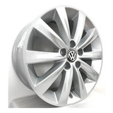 Rodas Scorro Vw Golf Polo Fox Aro 15 5x100 (jogo) +bicos Cor Prata Natural