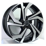 Rodas Vw Gol Voyage Saveiro S277 Aro 15 4x100 (jogo) + Bicos Cor Preto Com Diamantado