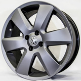 Rodas Vw Parati Surf Aro 15 (4x100) R51 (jogo) + Bicos Cor Grafite Fosco