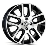 Rodas Vw Saveiro Cross R45 Aro 15 (4x100) (jogo) +bicos Cor Preto Diamantado
