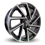 Rodas Zunky R-seven Gol Voyage Aro 15 4x100 (jogo) + Bicos Cor Preto Com Diamantado