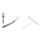 Rodinho Rodo Para Crepe Francês + Espatula Degrau 31,5 Cm