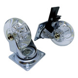 Rodizio 50mm Silicone Rodinha Giratória 08 Pças (04 C/trava)
