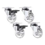 Rodizios Gel Roda Rodinha 50mm Giratoria Com E Sem Freio 