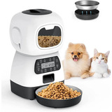 Rohs Elf Automatic Pet Feeder Alimentador Comedouro Automático Cães Gatos Programável Cor Branco 3.5 L