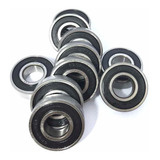 Rolamentos 6202 2rs Kit Com 10 Peças 15x35x11