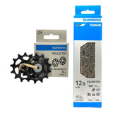Roldana Câmbio 12v Xt M8100 Rolamentada + Corrente M6100 126