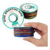 Rolo 200 Metros Fio Wrapping Wire Wrapp 30 Awg Com 8 Cores Cor Da Cobertura Colorido