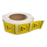Rolo C/mil Etiquetas Lacre Para Sacos Nhe Anti-estáticas 40x50mm