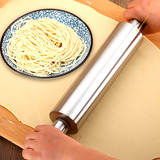 Rolo De Abrir Massas Macarrão Aço Inox Antiaderente Cilindro