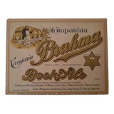 Rótulo Bock Brahma Cerveja Propaganda Antiga 1959 2438