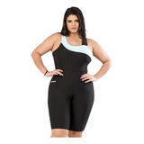 Roupa Academia Moda Fitness Macacão Plus Size Suplex 