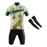 Roupa Ciclismo Masculino Estrada Real Bike Bermuda Camisa 