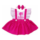 Roupa De Bebê Romper Barbie Menina Salopete Blogueirinha 
