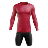 Roupa De Ciclismo Masculina Camisa Uv E Bermuda Forro Gel