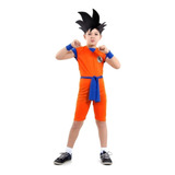 Roupa Dragon Ball Z Goku Infantil Curta Entrega Rápida C/ Nf
