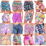 Roupa Feminino Kit 5 Shortinhos Estampados Curto + Brinde