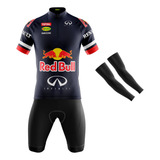 Roupa Para Ciclismo Masculina Conjunto Ciclismo Red Bull 