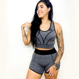 Roupa Para Ginastica Academia Feminina Conjunto Short E Top