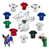 Roupa Para Pet Time De Futebol Cachorro E Gato