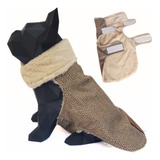 Roupa Pet Cachorro Casaco Inverno Colete Velcro Forro Soft