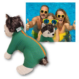 Roupa Pet Proteção Uv 50+ Barriga Corpo Inteiro Patas Tam. 5