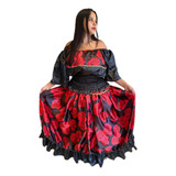 Roupa Pomba Gira Rosas Vermelhas