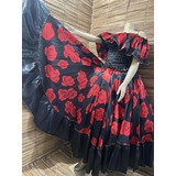 Roupa Pombagira Cigana Rosas Dança Cigana
