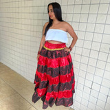 Roupa Pombagira\cigana Umbanda 7 M De Roda Plus Size