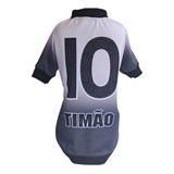 Roupa Pra Cachorro Do Time Corinthians Uniforme De 2024 Cor Preto/branco