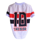 Roupa Pra Cachorro Time Tricolor Inspirada No Uniforme Spfc