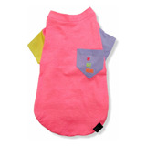 Roupa Roupinha Camiseta Pet Cachorro Pequeno Grande Cão Pink