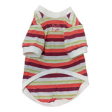 Roupa Roupinha Camiseta Pet Cachorro Proteção Shitzu Salmon