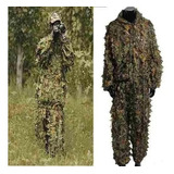 Roupa Sniper Camuflagem Folha 3d Tatico Militar Airsoft Caça