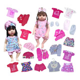Roupas Boneca Reborn Menina Kit 10 Itens Variados B10