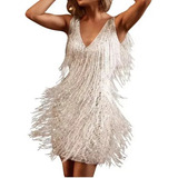Roupas Com Franjas Com Decote Em V.