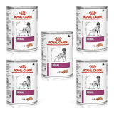 Royal Canin 5 Latas Renal Para Cães 410g