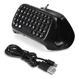S Mini Teclado Sem Fio Bluetooth Para Jogos Chatpad Para Ps4