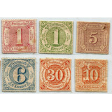 S0419 Alemanha 1852 Ant. Est. 6 Selos Correios Thurn Taxis
